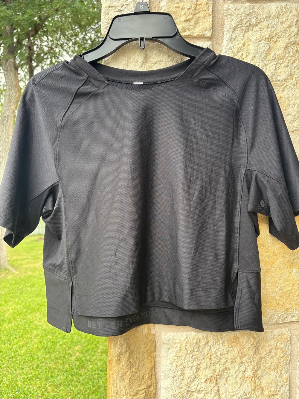 lululemon athletica Black Short Sleeve Women's Athletic Tee